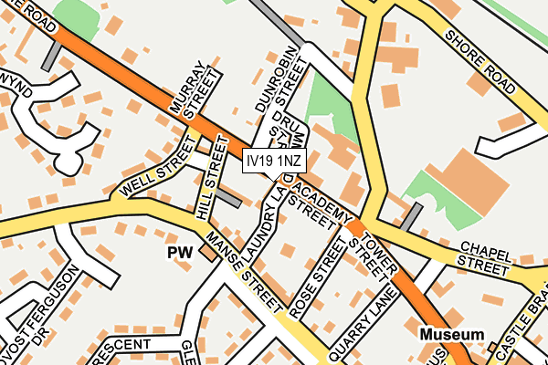 IV19 1NZ map - OS OpenMap – Local (Ordnance Survey)