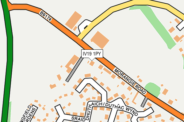 IV19 1PY map - OS OpenMap – Local (Ordnance Survey)