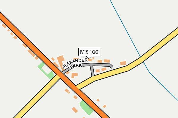 IV19 1QG map - OS OpenMap – Local (Ordnance Survey)