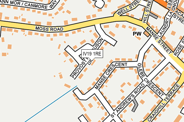 IV19 1RE map - OS OpenMap – Local (Ordnance Survey)