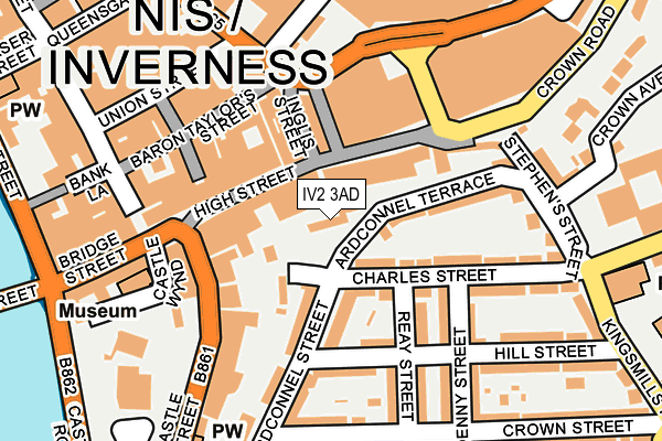 IV2 3AD map - OS OpenMap – Local (Ordnance Survey)