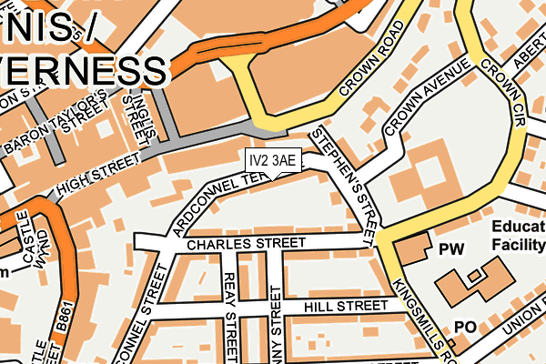 IV2 3AE map - OS OpenMap – Local (Ordnance Survey)