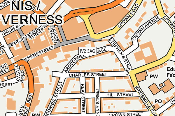 IV2 3AG map - OS OpenMap – Local (Ordnance Survey)