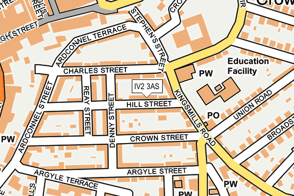 IV2 3AS map - OS OpenMap – Local (Ordnance Survey)