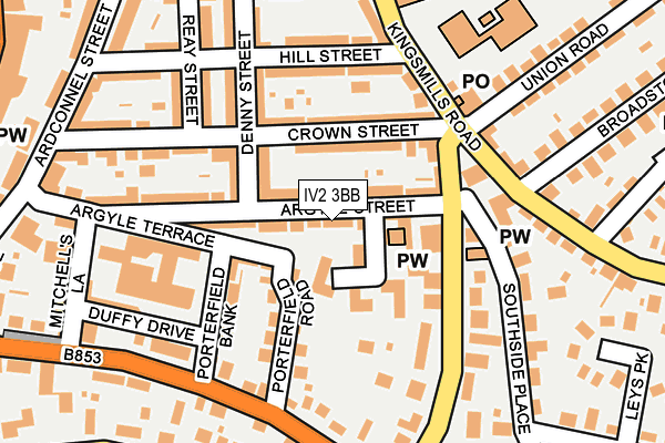 IV2 3BB map - OS OpenMap – Local (Ordnance Survey)