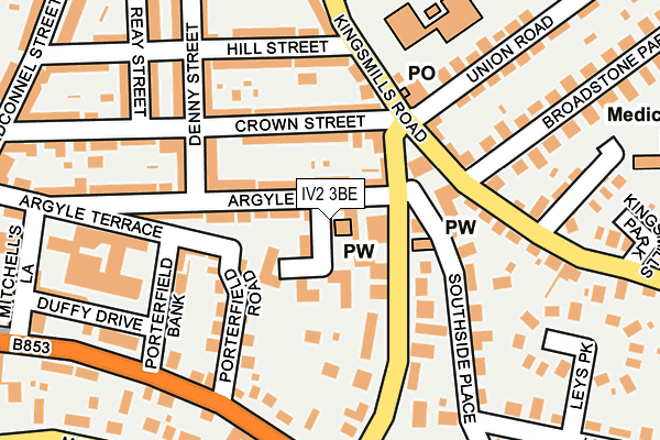 IV2 3BE map - OS OpenMap – Local (Ordnance Survey)