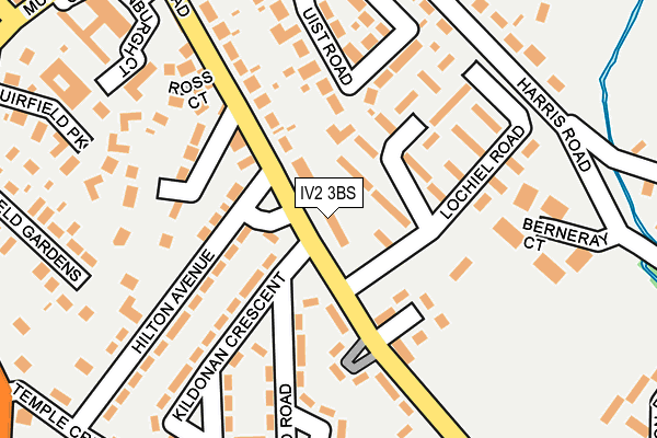 IV2 3BS map - OS OpenMap – Local (Ordnance Survey)