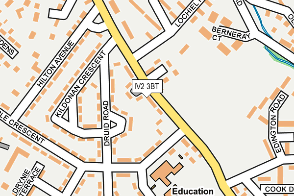 IV2 3BT map - OS OpenMap – Local (Ordnance Survey)