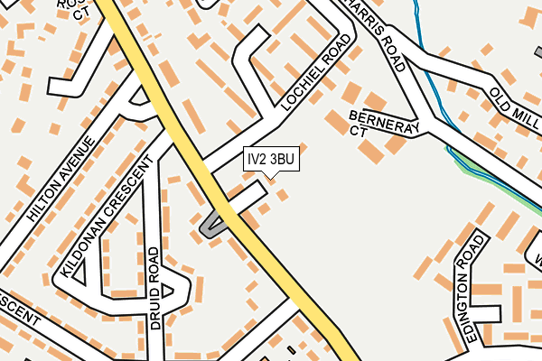 IV2 3BU map - OS OpenMap – Local (Ordnance Survey)