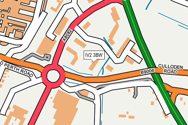 IV2 3BW map - OS OpenMap – Local (Ordnance Survey)