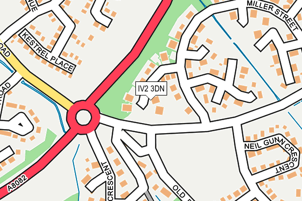 IV2 3DN map - OS OpenMap – Local (Ordnance Survey)