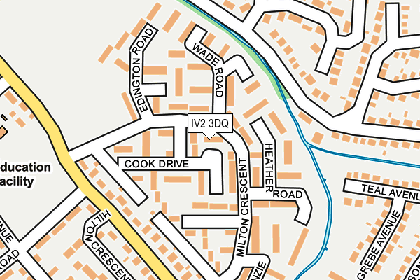 IV2 3DQ map - OS OpenMap – Local (Ordnance Survey)