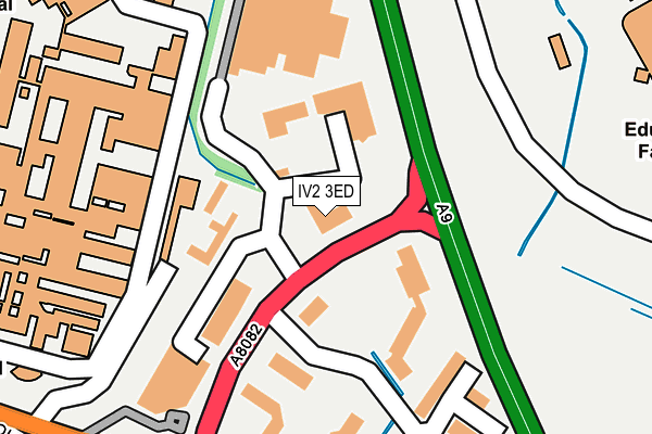 IV2 3ED map - OS OpenMap – Local (Ordnance Survey)