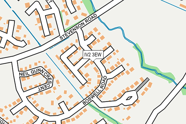IV2 3EW map - OS OpenMap – Local (Ordnance Survey)