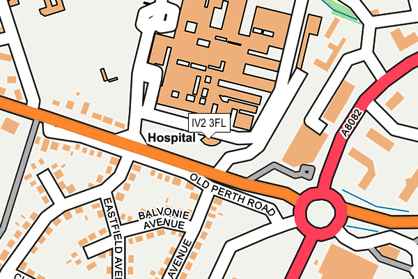 IV2 3FL map - OS OpenMap – Local (Ordnance Survey)