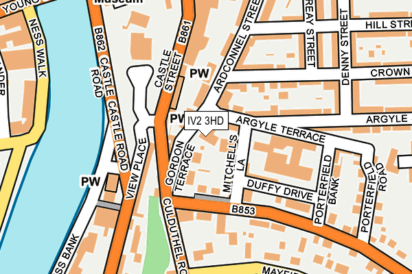 IV2 3HD map - OS OpenMap – Local (Ordnance Survey)