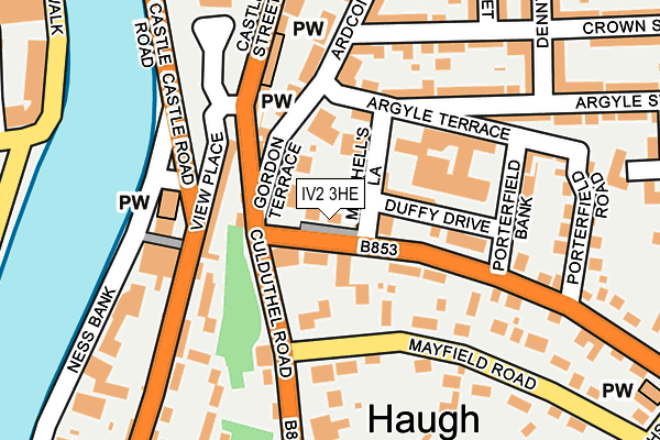 IV2 3HE map - OS OpenMap – Local (Ordnance Survey)