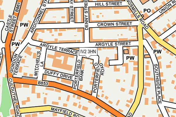 IV2 3HN map - OS OpenMap – Local (Ordnance Survey)