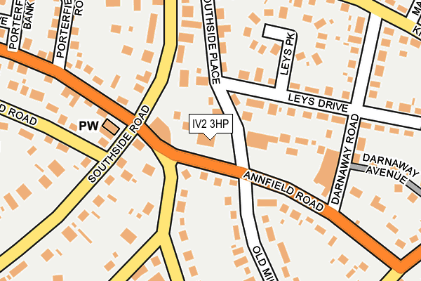 IV2 3HP map - OS OpenMap – Local (Ordnance Survey)