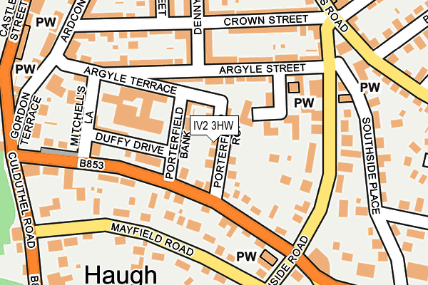 IV2 3HW map - OS OpenMap – Local (Ordnance Survey)