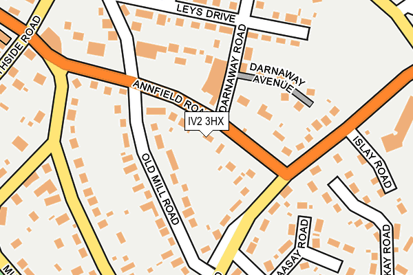 IV2 3HX map - OS OpenMap – Local (Ordnance Survey)