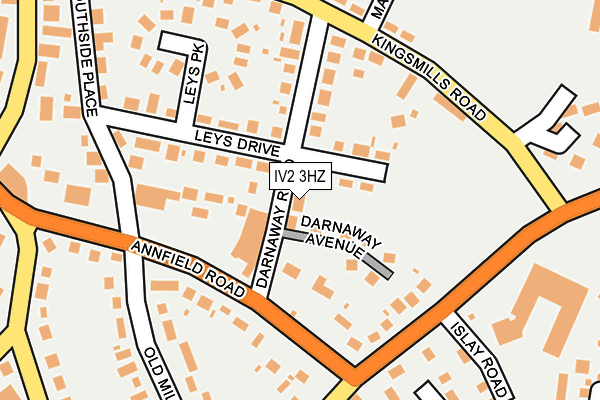 IV2 3HZ map - OS OpenMap – Local (Ordnance Survey)