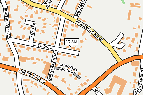 IV2 3JA map - OS OpenMap – Local (Ordnance Survey)