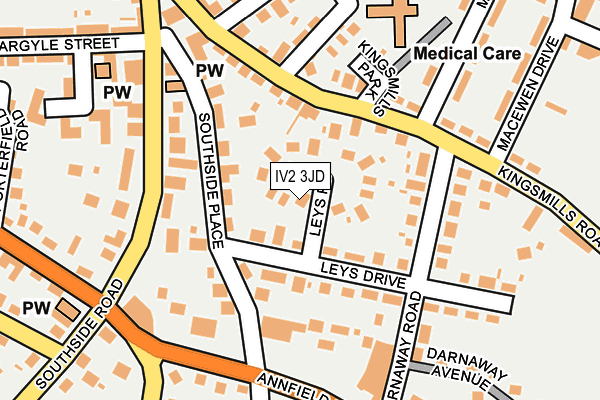 IV2 3JD map - OS OpenMap – Local (Ordnance Survey)