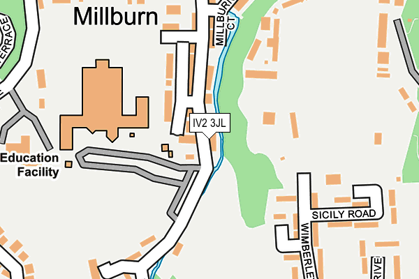 IV2 3JL map - OS OpenMap – Local (Ordnance Survey)