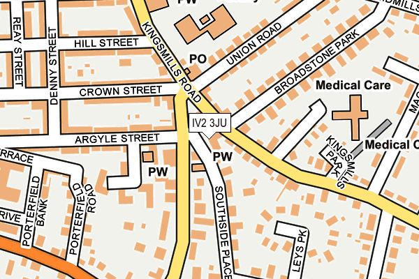 IV2 3JU map - OS OpenMap – Local (Ordnance Survey)