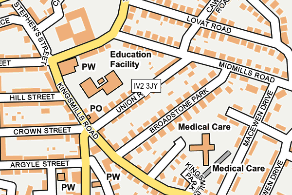 IV2 3JY map - OS OpenMap – Local (Ordnance Survey)