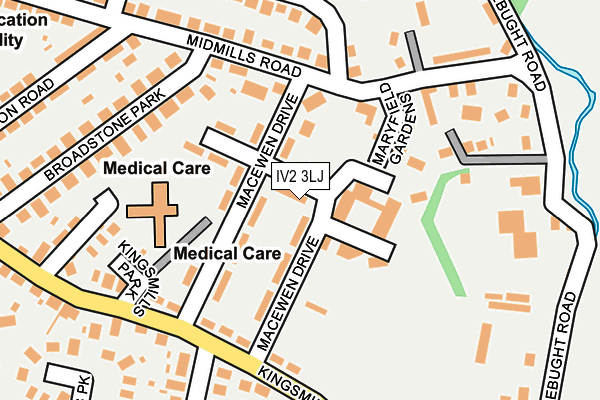 IV2 3LJ map - OS OpenMap – Local (Ordnance Survey)