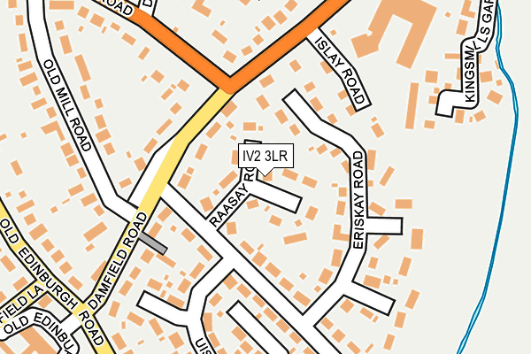 IV2 3LR map - OS OpenMap – Local (Ordnance Survey)