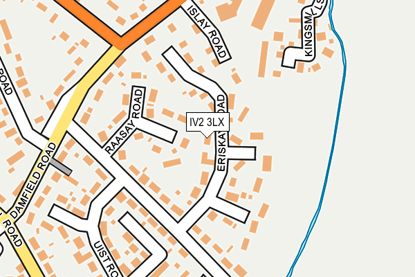 IV2 3LX map - OS OpenMap – Local (Ordnance Survey)