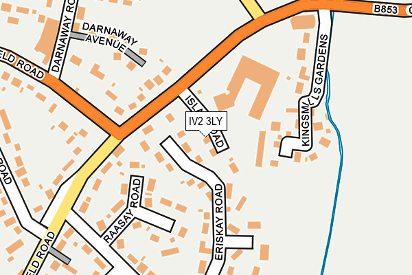 IV2 3LY map - OS OpenMap – Local (Ordnance Survey)