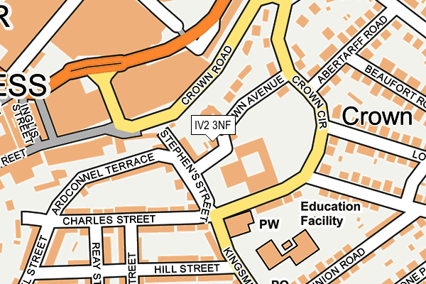 IV2 3NF map - OS OpenMap – Local (Ordnance Survey)