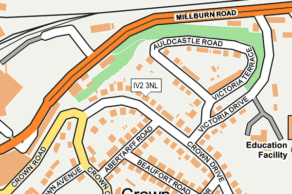 IV2 3NL map - OS OpenMap – Local (Ordnance Survey)
