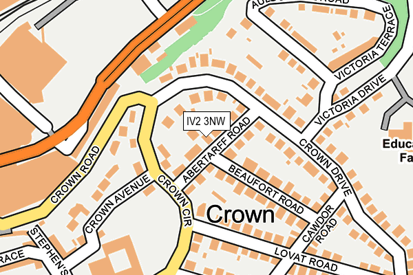 IV2 3NW map - OS OpenMap – Local (Ordnance Survey)