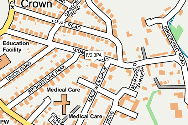 IV2 3PA map - OS OpenMap – Local (Ordnance Survey)