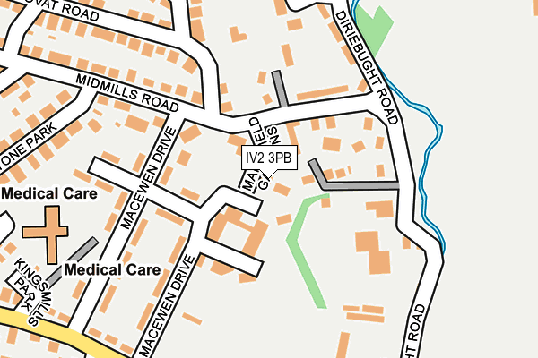 IV2 3PB map - OS OpenMap – Local (Ordnance Survey)