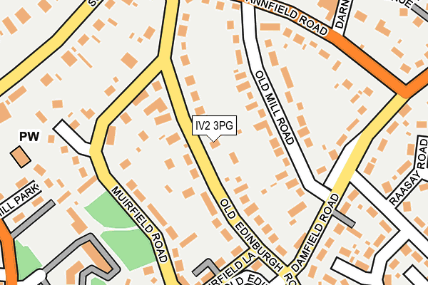 IV2 3PG map - OS OpenMap – Local (Ordnance Survey)