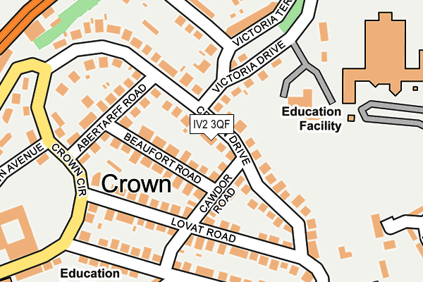 IV2 3QF map - OS OpenMap – Local (Ordnance Survey)