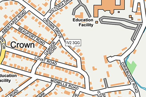 IV2 3QG map - OS OpenMap – Local (Ordnance Survey)