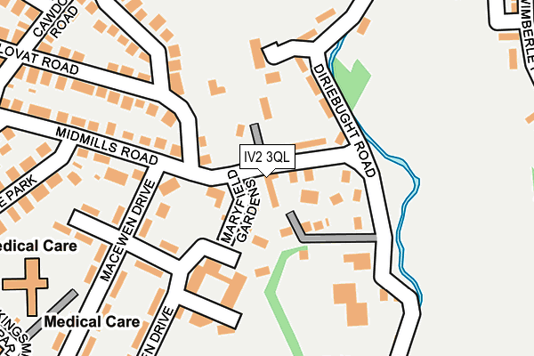 IV2 3QL map - OS OpenMap – Local (Ordnance Survey)