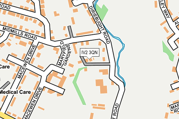 IV2 3QN map - OS OpenMap – Local (Ordnance Survey)