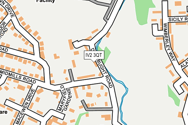 IV2 3QT map - OS OpenMap – Local (Ordnance Survey)