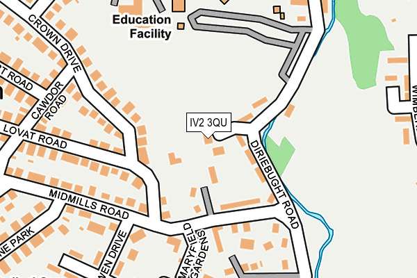IV2 3QU map - OS OpenMap – Local (Ordnance Survey)