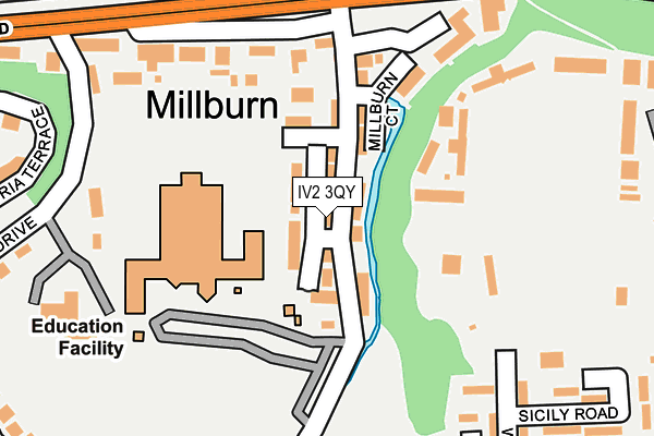 IV2 3QY map - OS OpenMap – Local (Ordnance Survey)