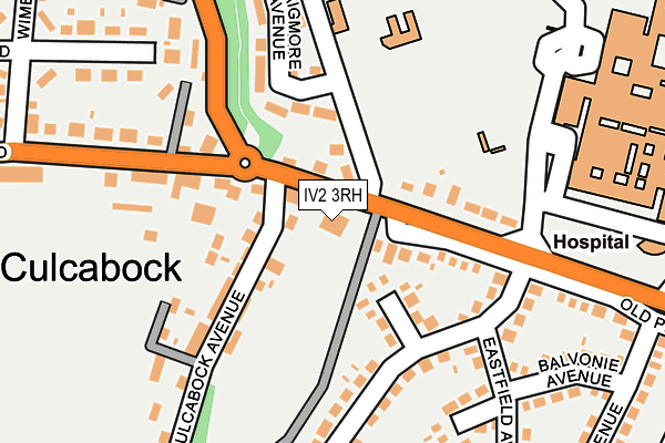 IV2 3RH map - OS OpenMap – Local (Ordnance Survey)