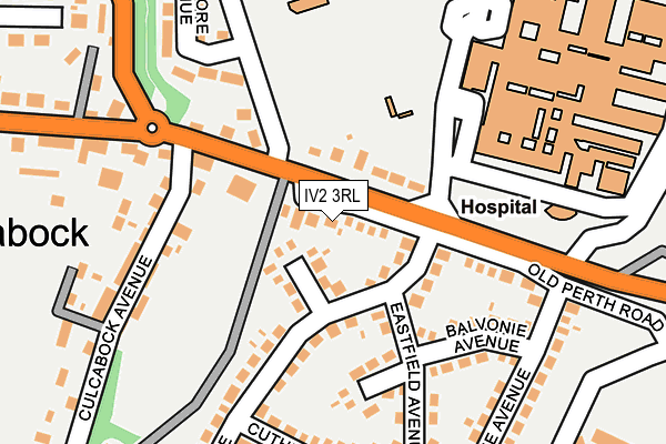 IV2 3RL map - OS OpenMap – Local (Ordnance Survey)